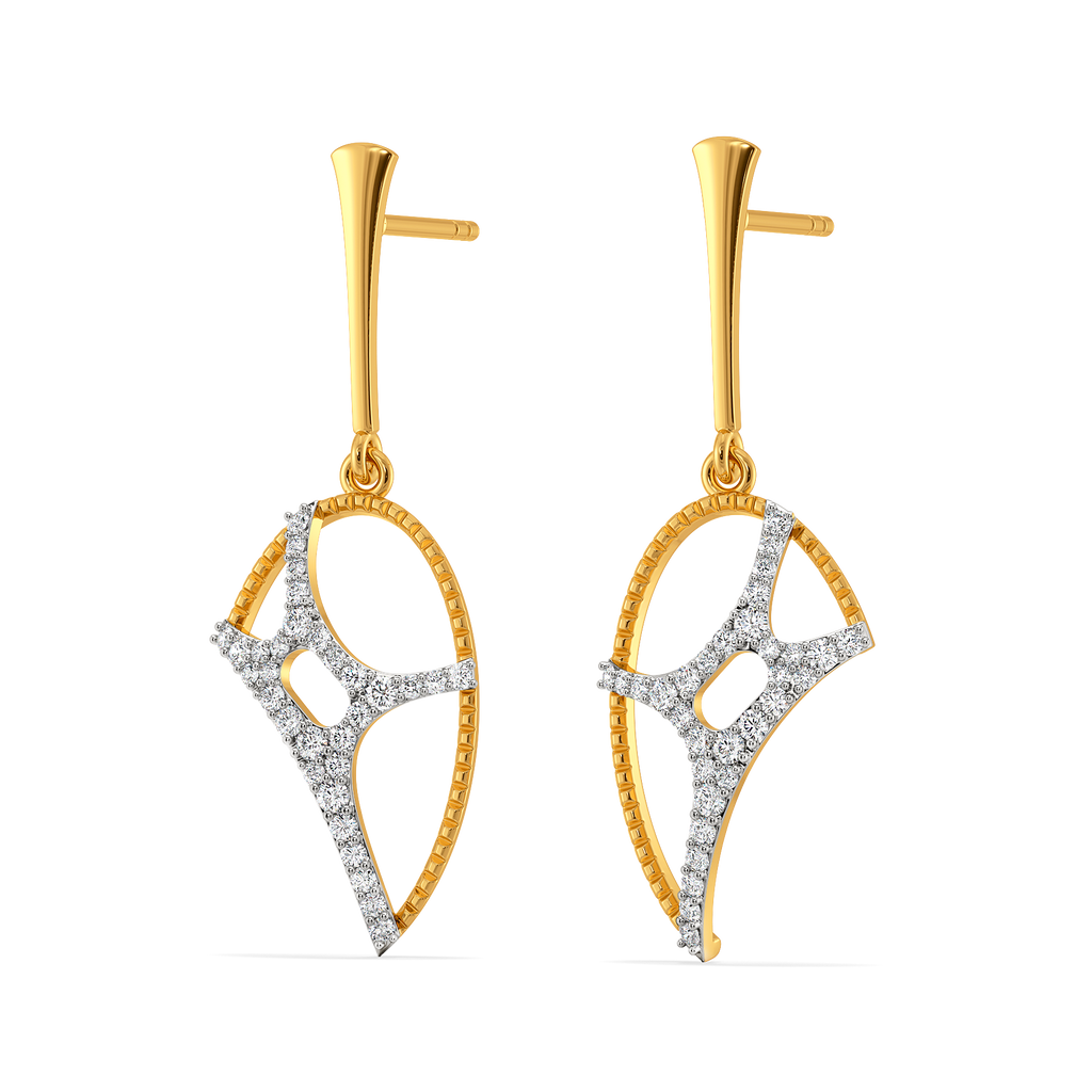 Lit Up in Cutouts Diamond Earrings