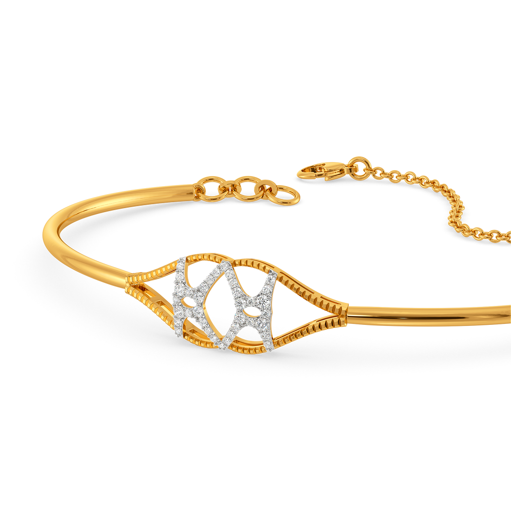 Lit Up in Cutouts Diamond Bangles