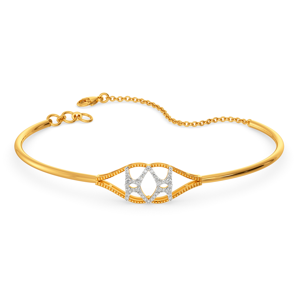 Lit Up in Cutouts Diamond Bangles