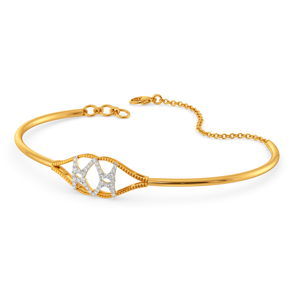 Lit Up in Cutouts Diamond Bangles