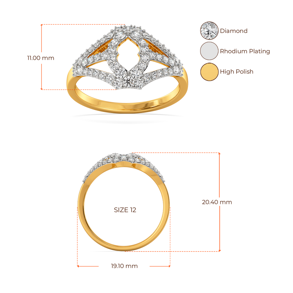 Cutout Forever Diamond Rings image