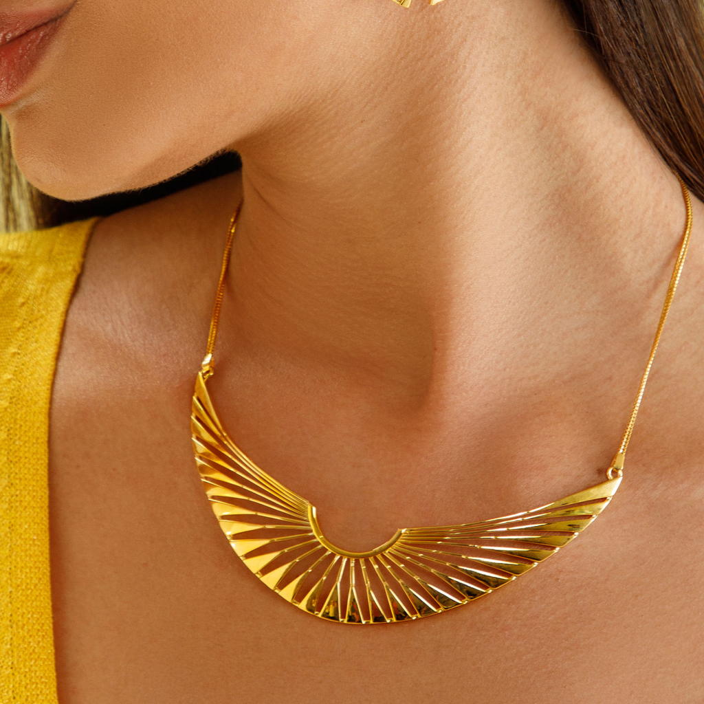 Summer Swirl Gold Necklaces