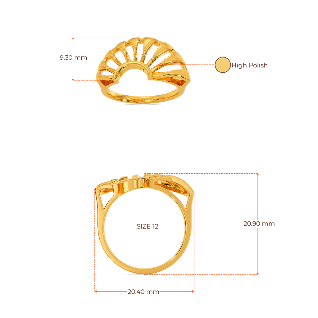 Poisy Like Daisy Gold Rings image