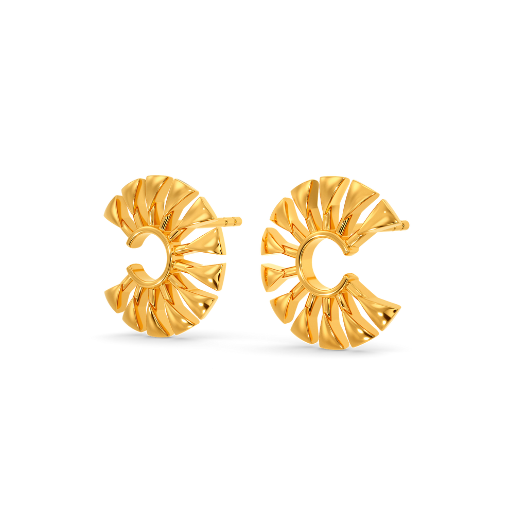 Poisy Like Daisy Gold Earrings