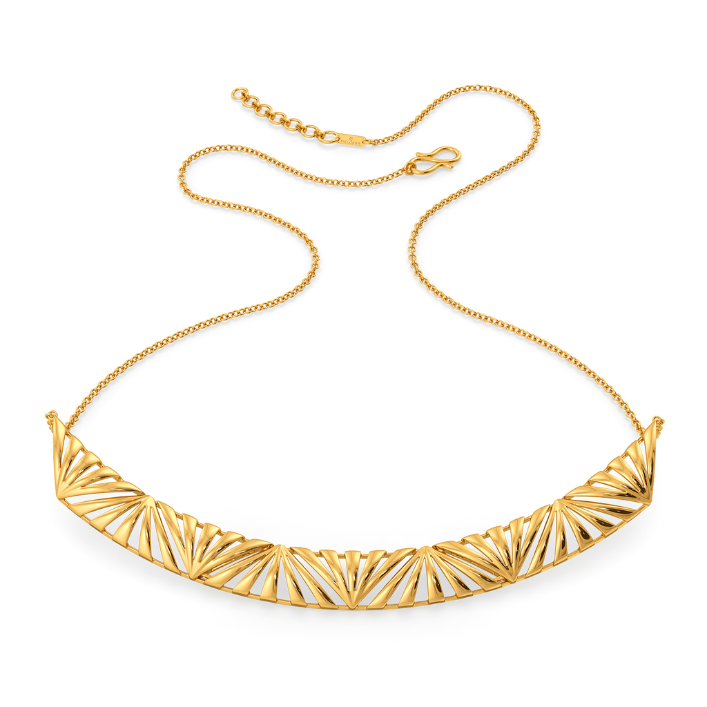 Wear the Pleats Gold Necklaces