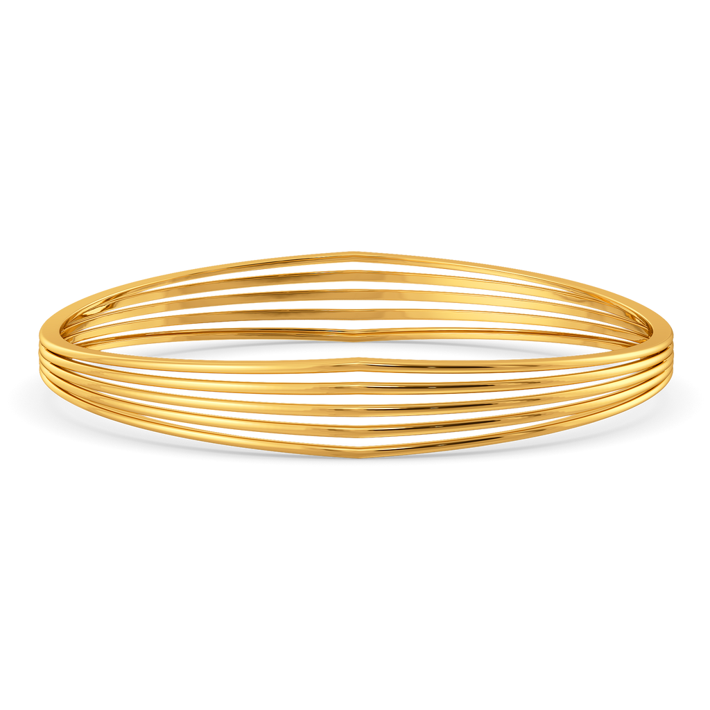 Wear the Pleats Gold Bangles