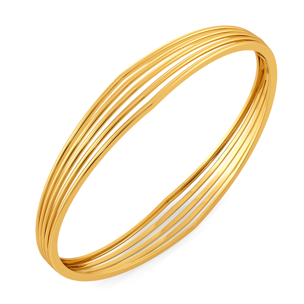 Wear the Pleats Gold Bangles