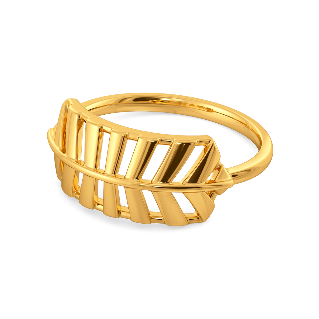 Perfectly Pleated Gold Rings