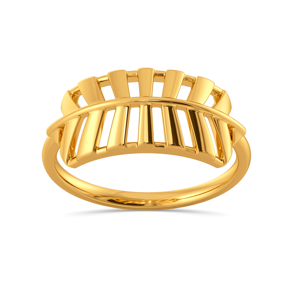 Perfectly Pleated Gold Rings