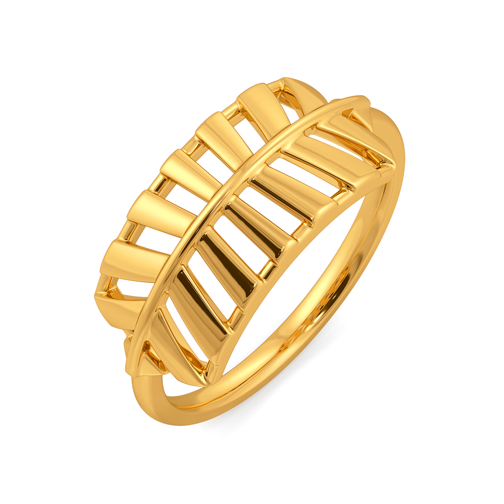 Perfectly Pleated Gold Rings