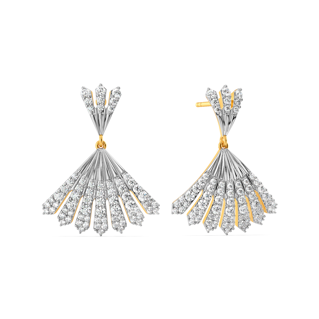 Pleats of the Season Diamond Earrings