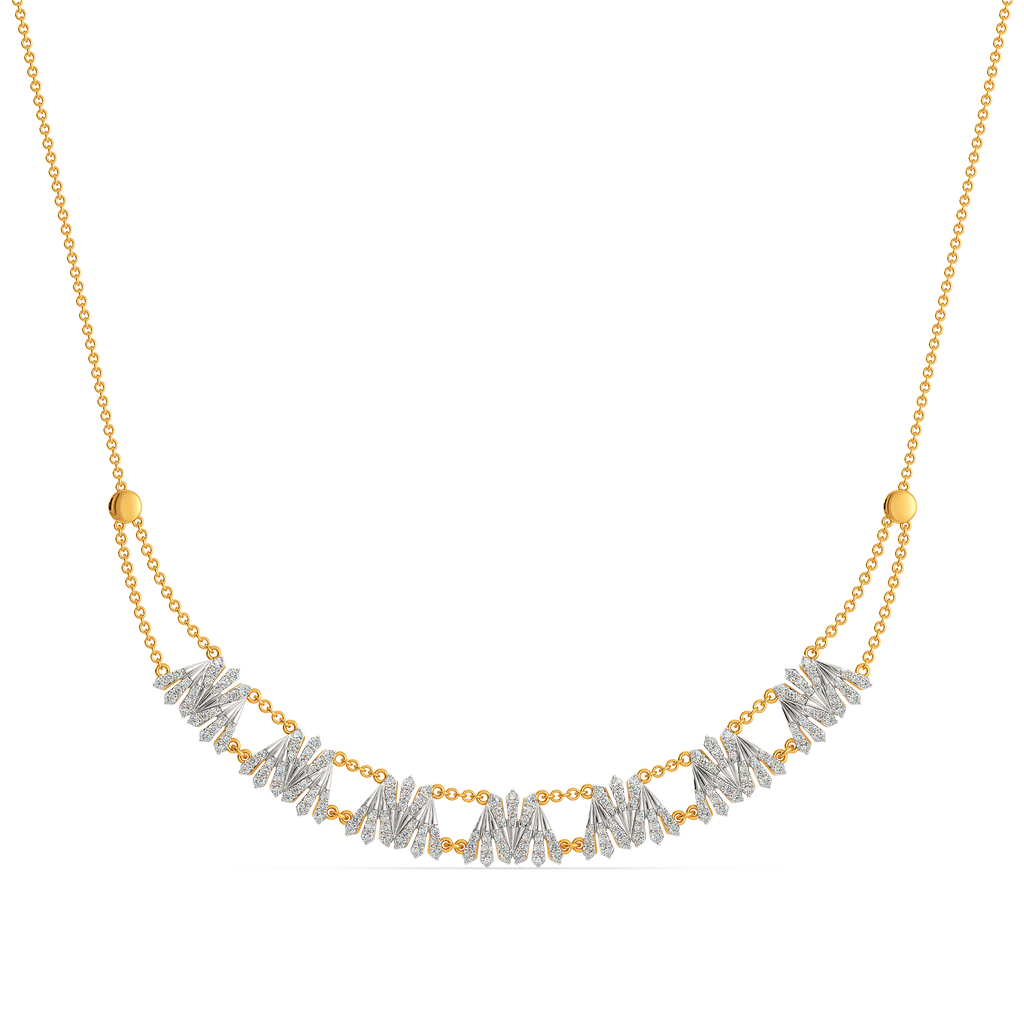 Pleats of the Season Diamond Necklaces