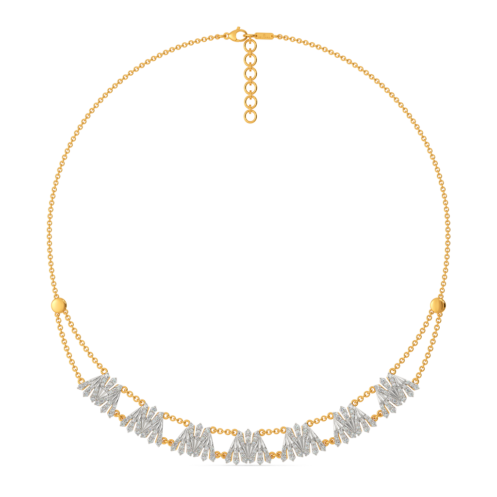 Pleats of the Season Diamond Necklaces