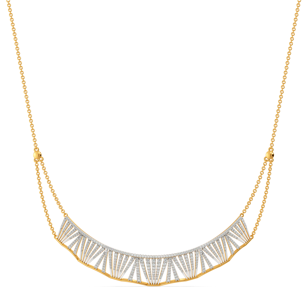Pleats Please Diamond Necklaces