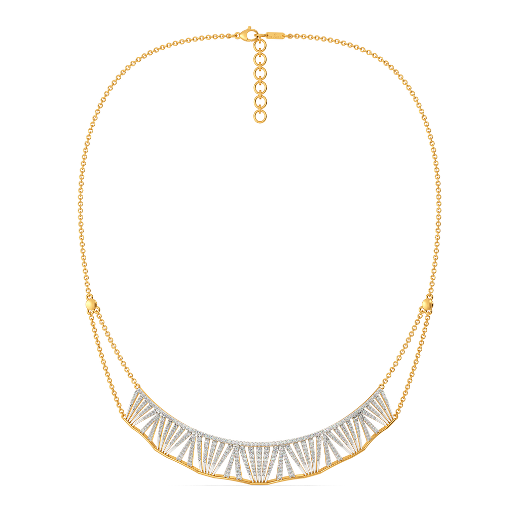 Pleats Please Diamond Necklaces