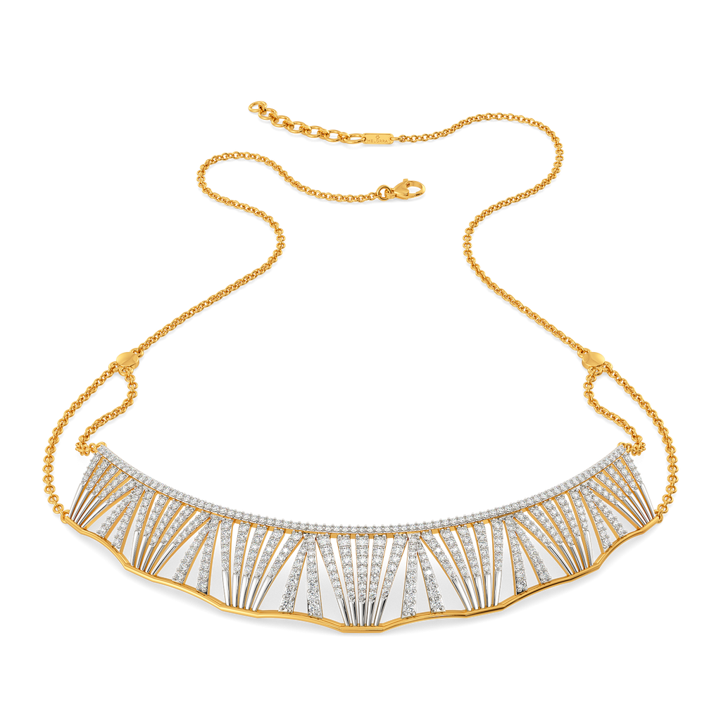 Pleats Please Diamond Necklaces