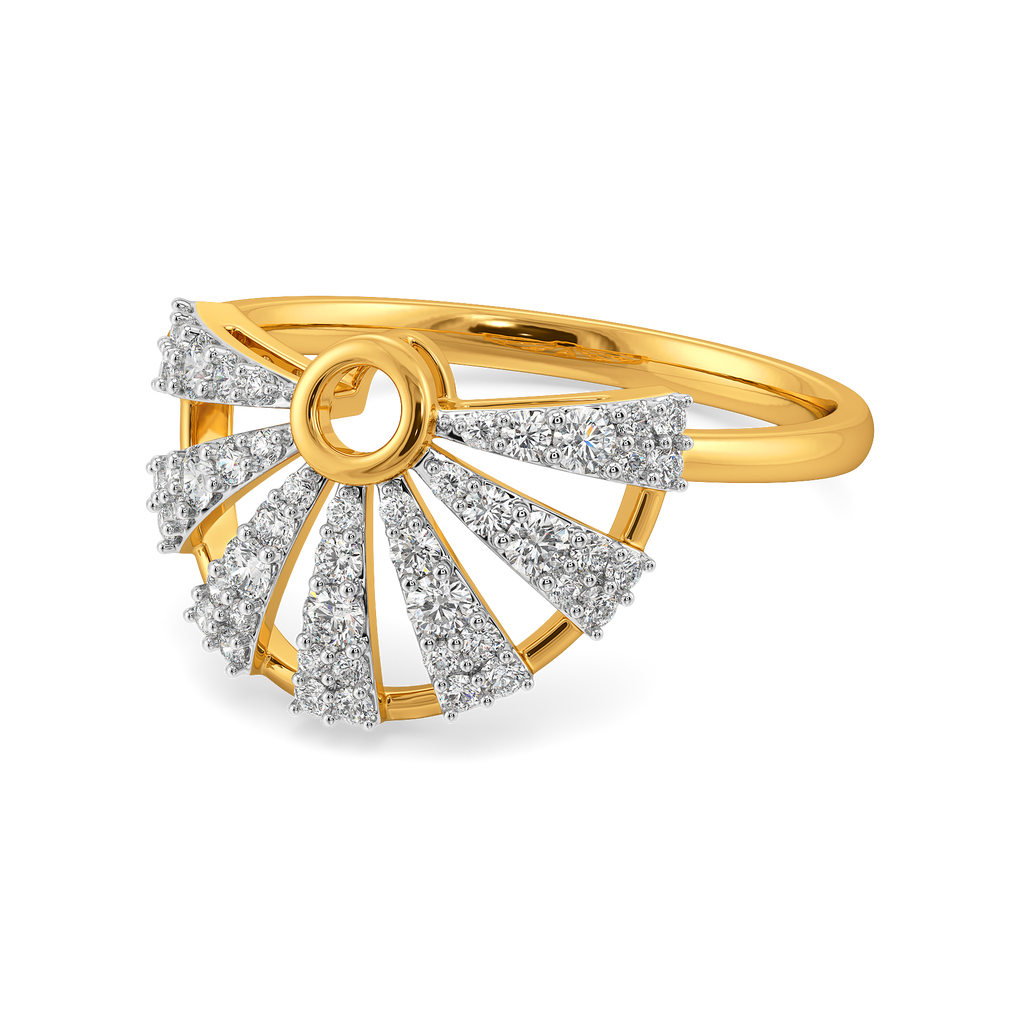 Pretty in Pleats Diamond Rings