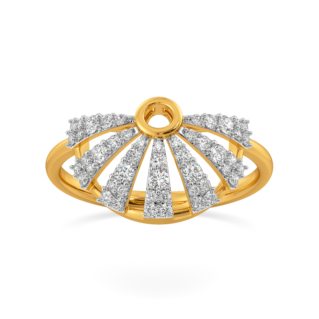 Pretty in Pleats Diamond Rings