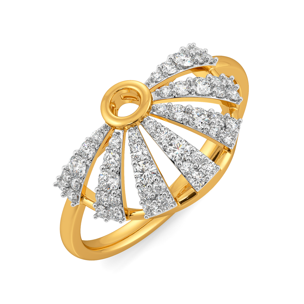 Pretty in Pleats Diamond Rings