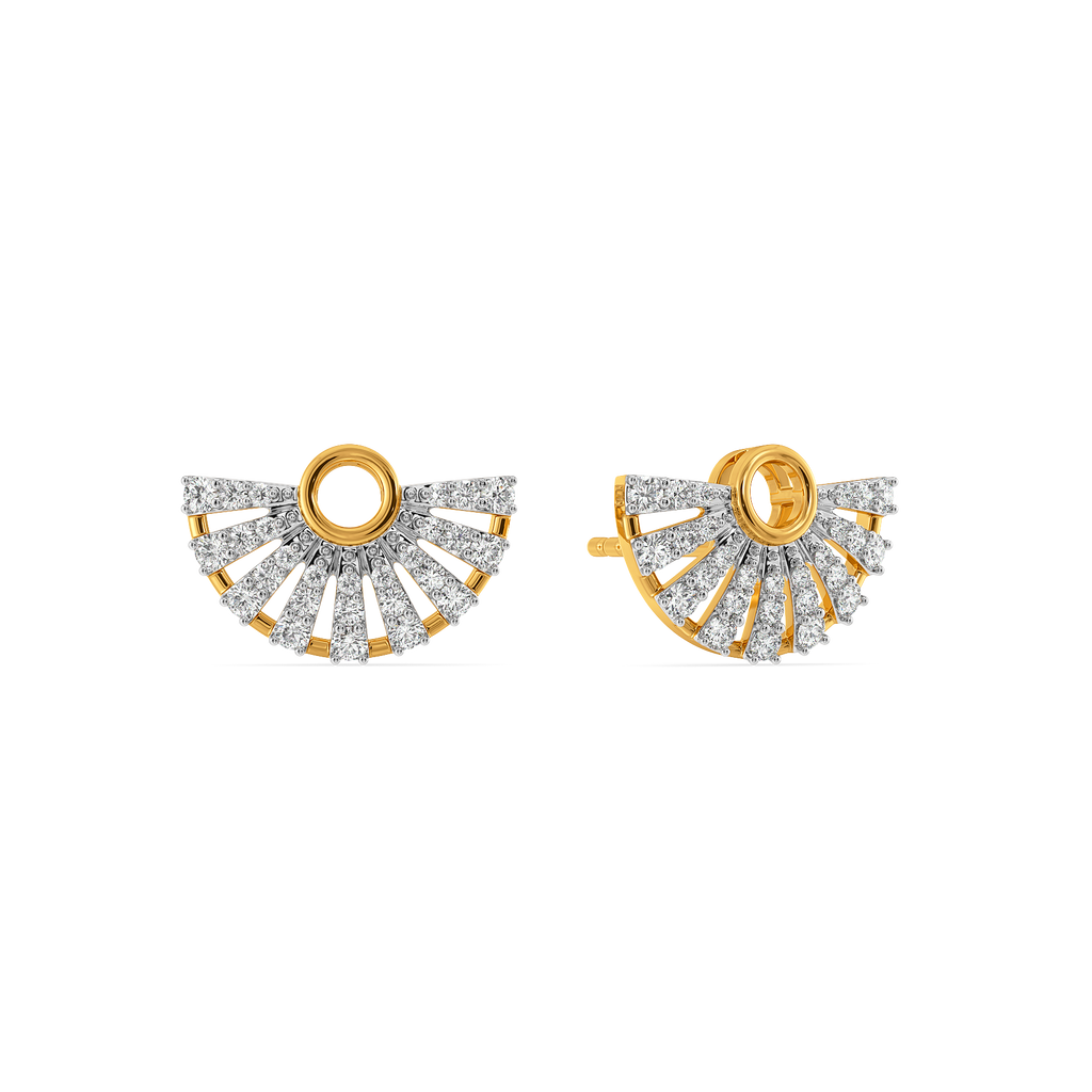 Pretty in Pleats Diamond Earrings