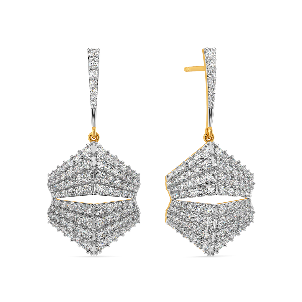 Pleated to Perfection Diamond Earrings