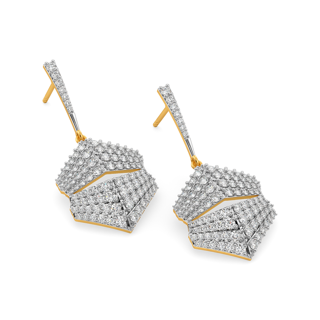 Pleated to Perfection Diamond Earrings