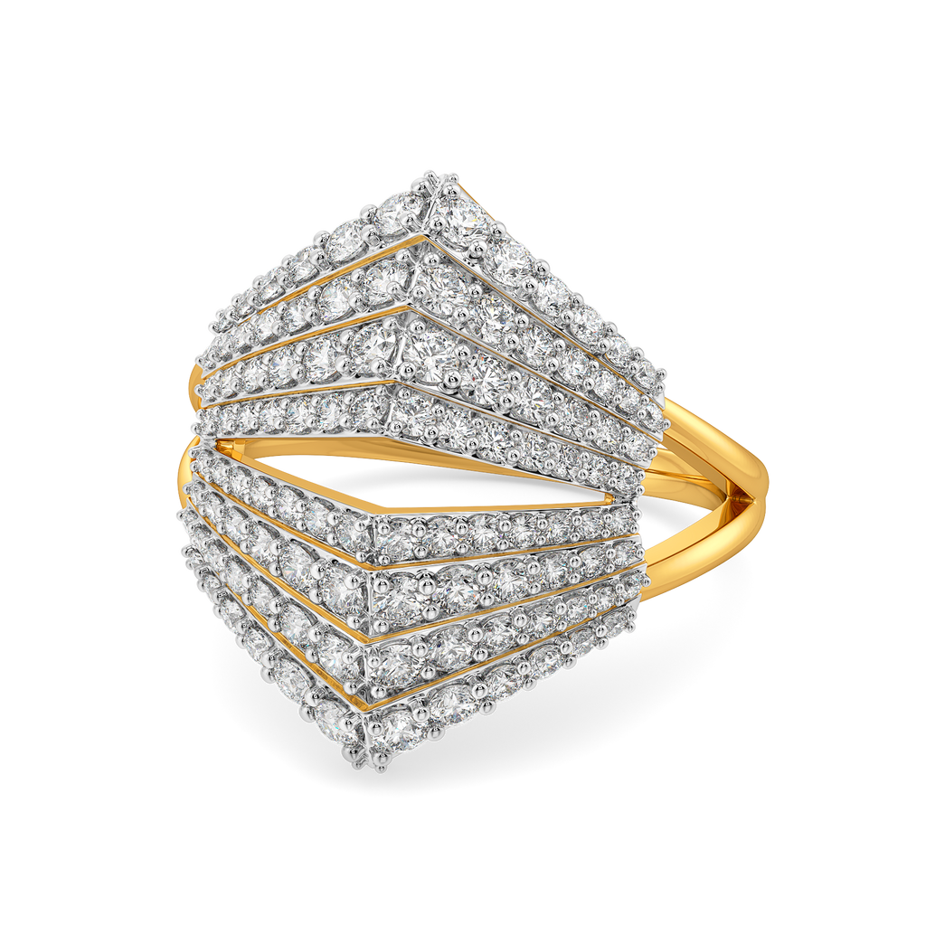 Pleated to Perfection Diamond Rings