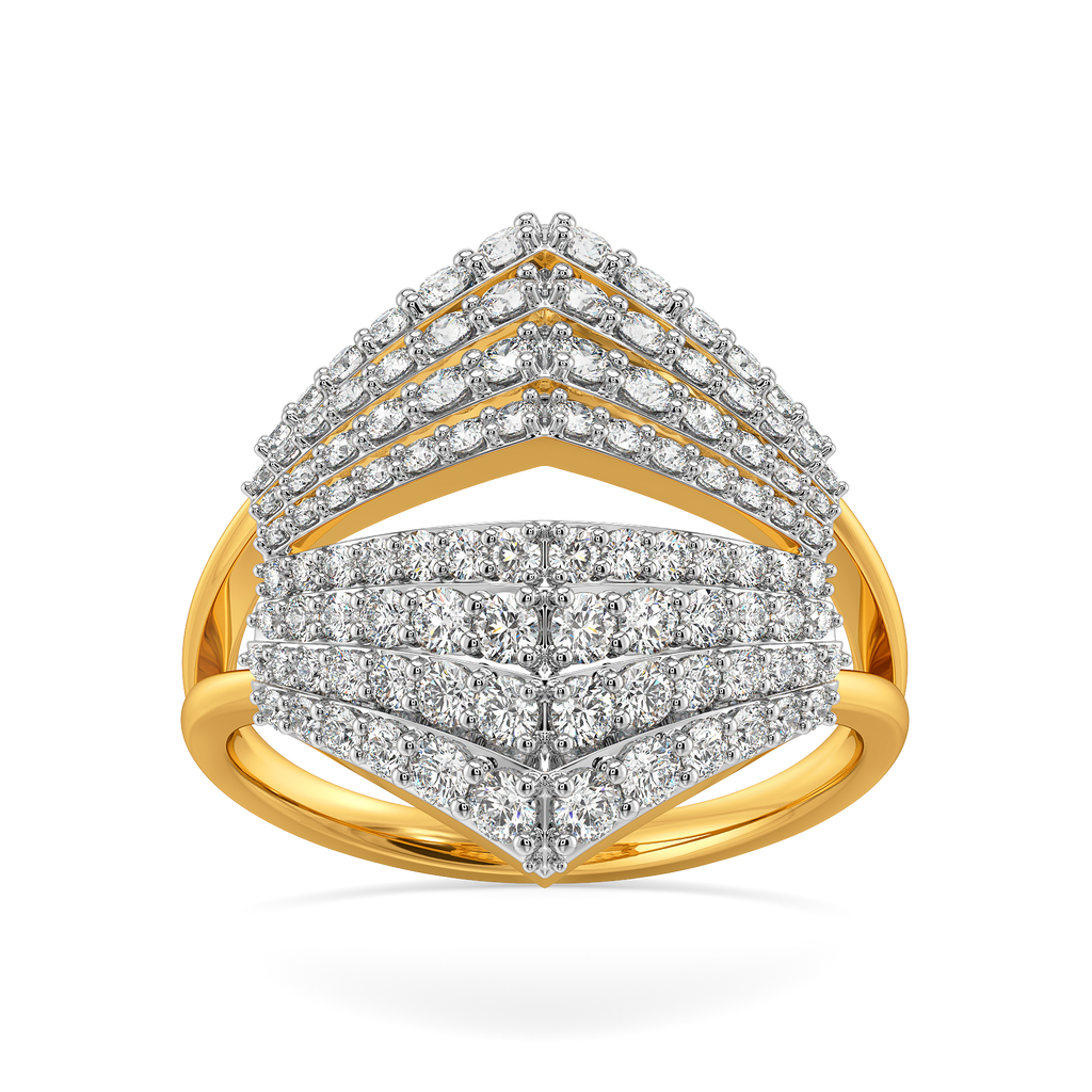 Pleated to Perfection Diamond Rings