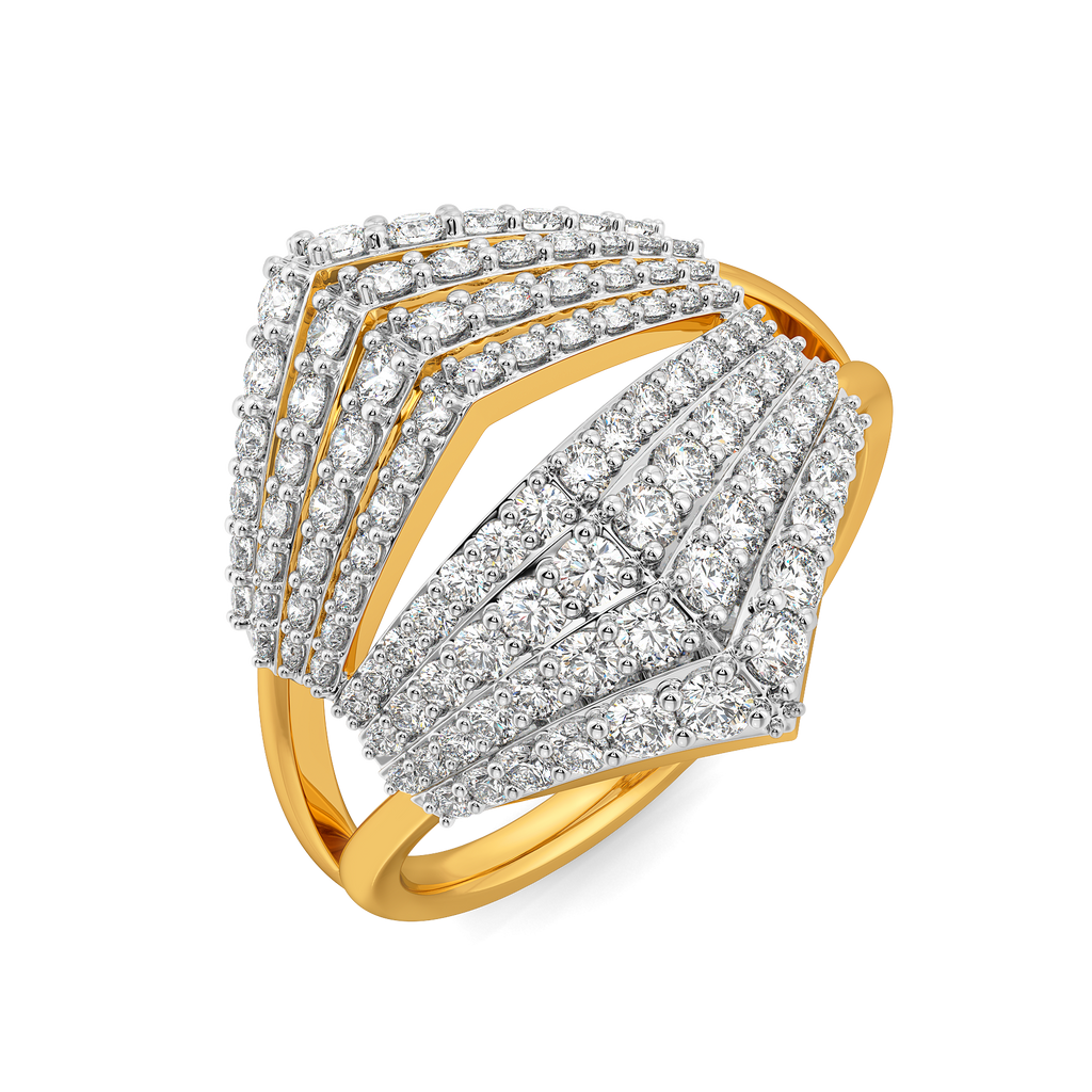 Pleated to Perfection Diamond Rings