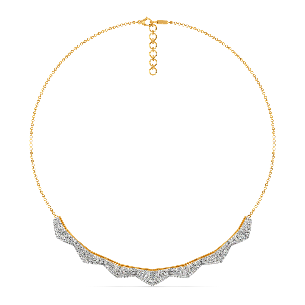 Pleated to Perfection Diamond Necklaces