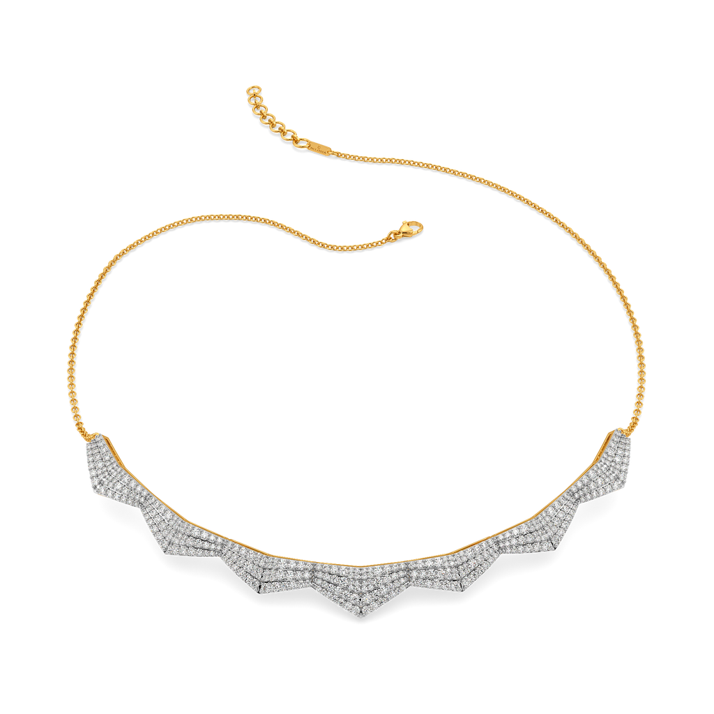 Pleated to Perfection Diamond Necklaces