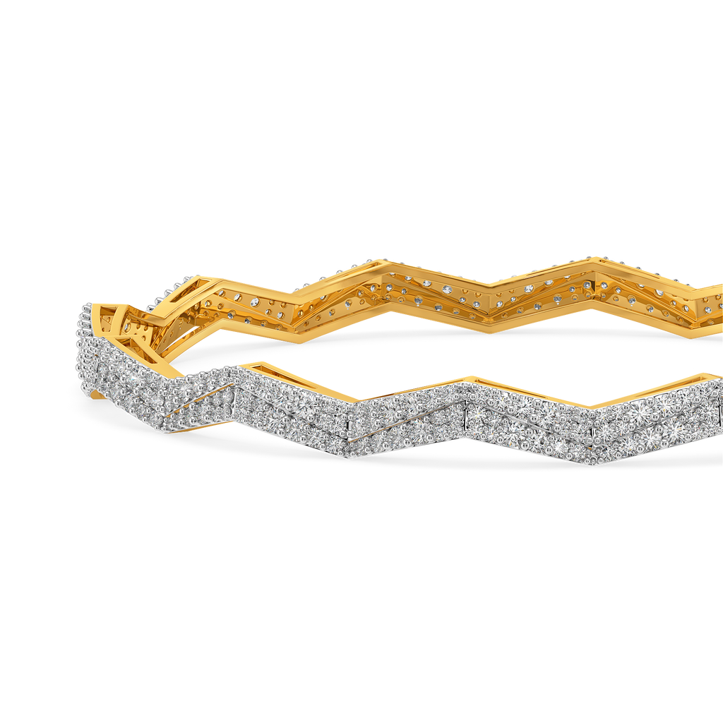 Pleated to Perfection Diamond Bangles