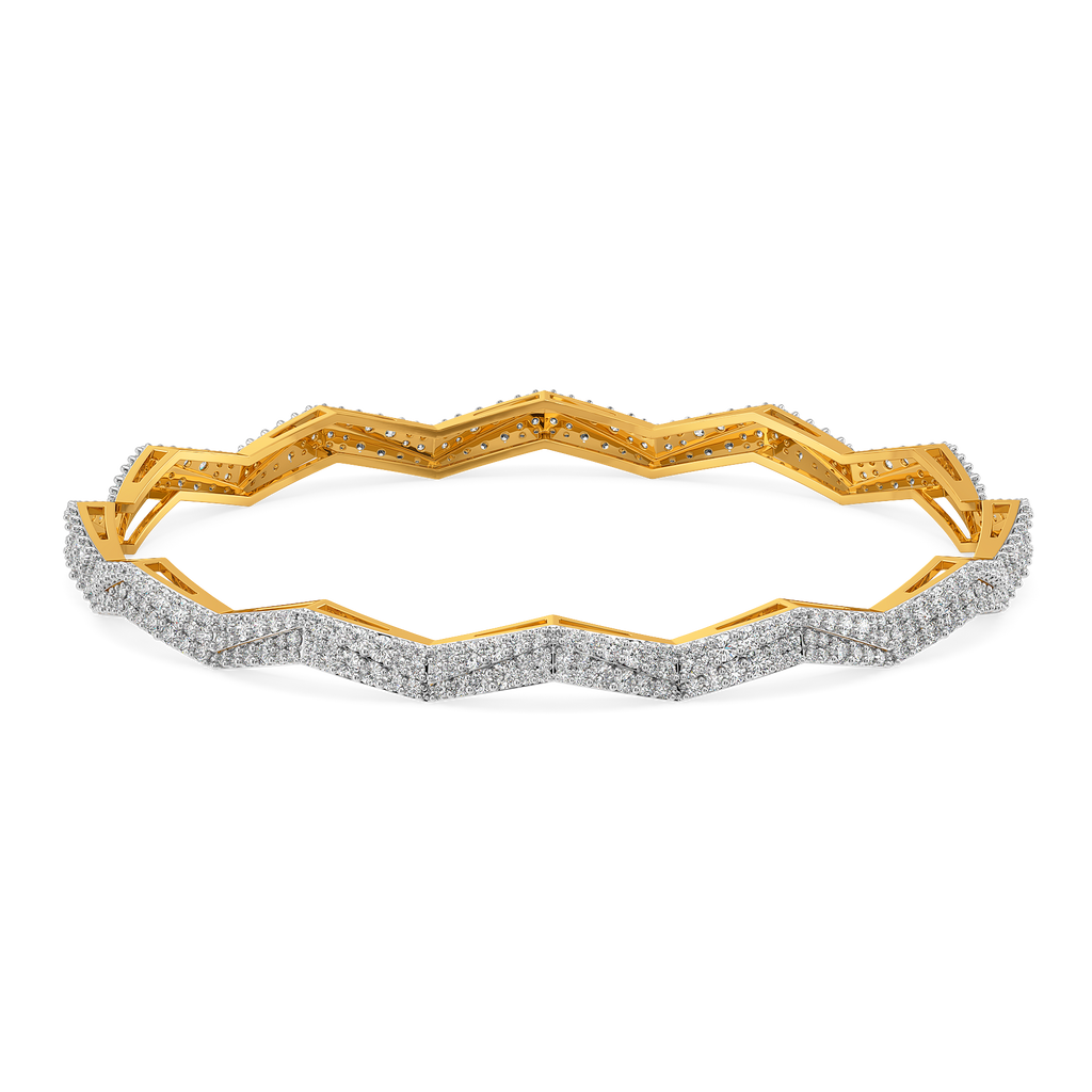 Pleated to Perfection Diamond Bangles