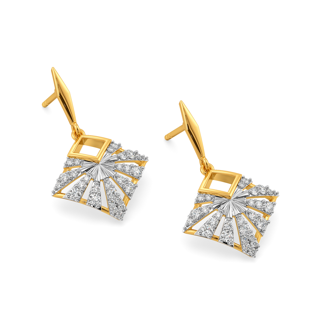 Iconic Pleats Diamond Earrings
