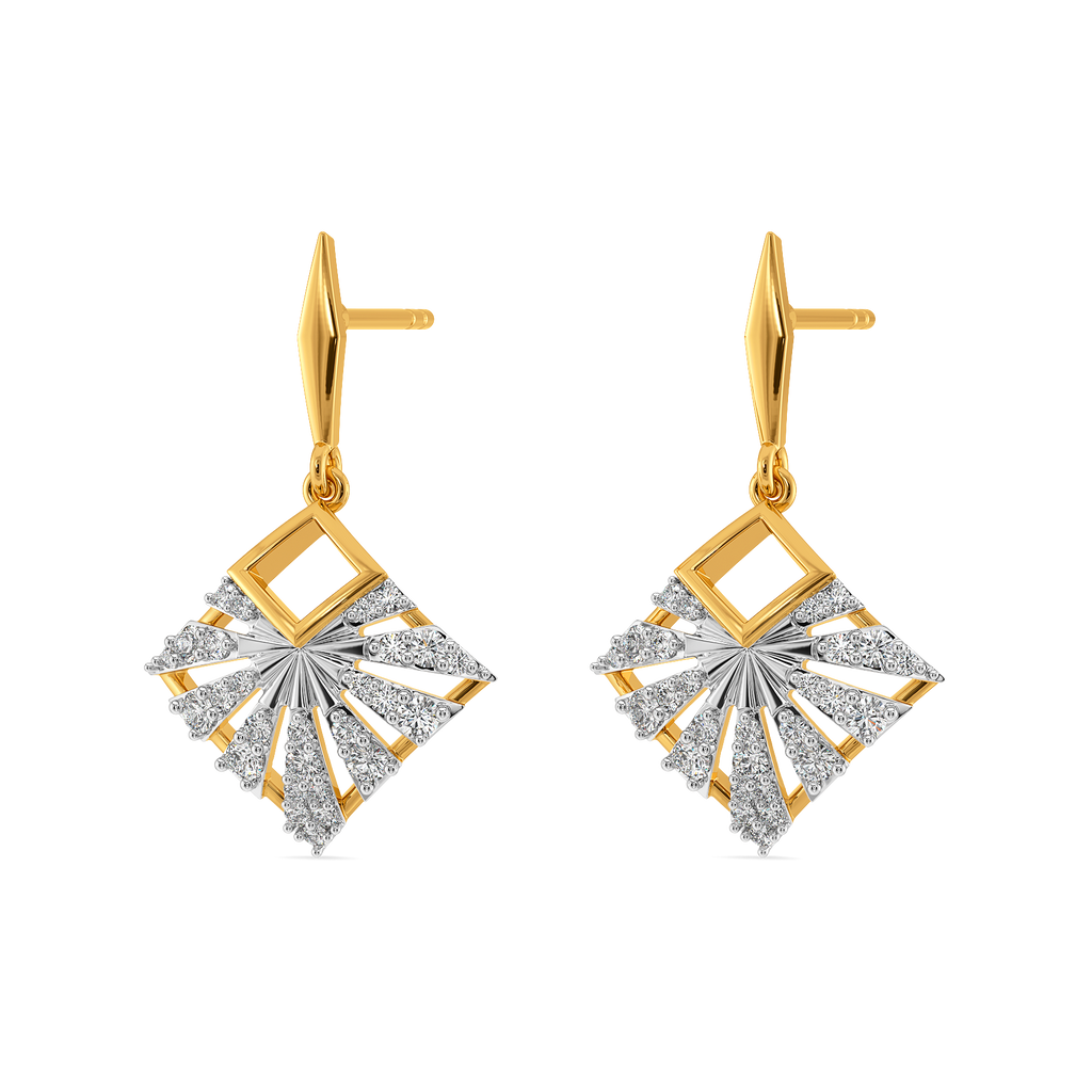 Iconic Pleats Diamond Earrings