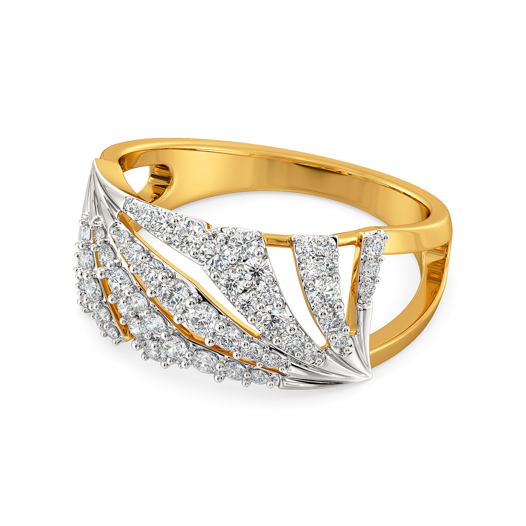 Iconic Pleats Diamond Rings