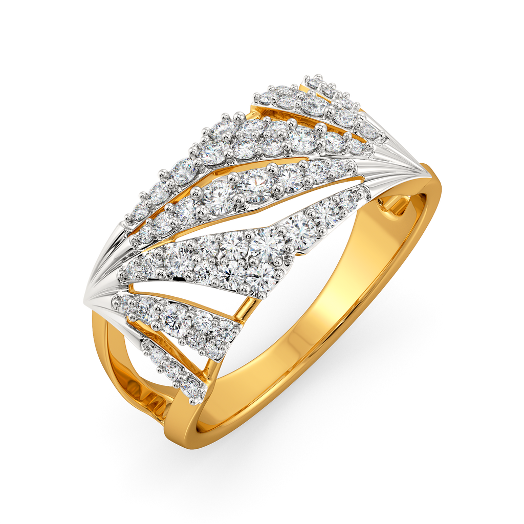 Iconic Pleats Diamond Rings