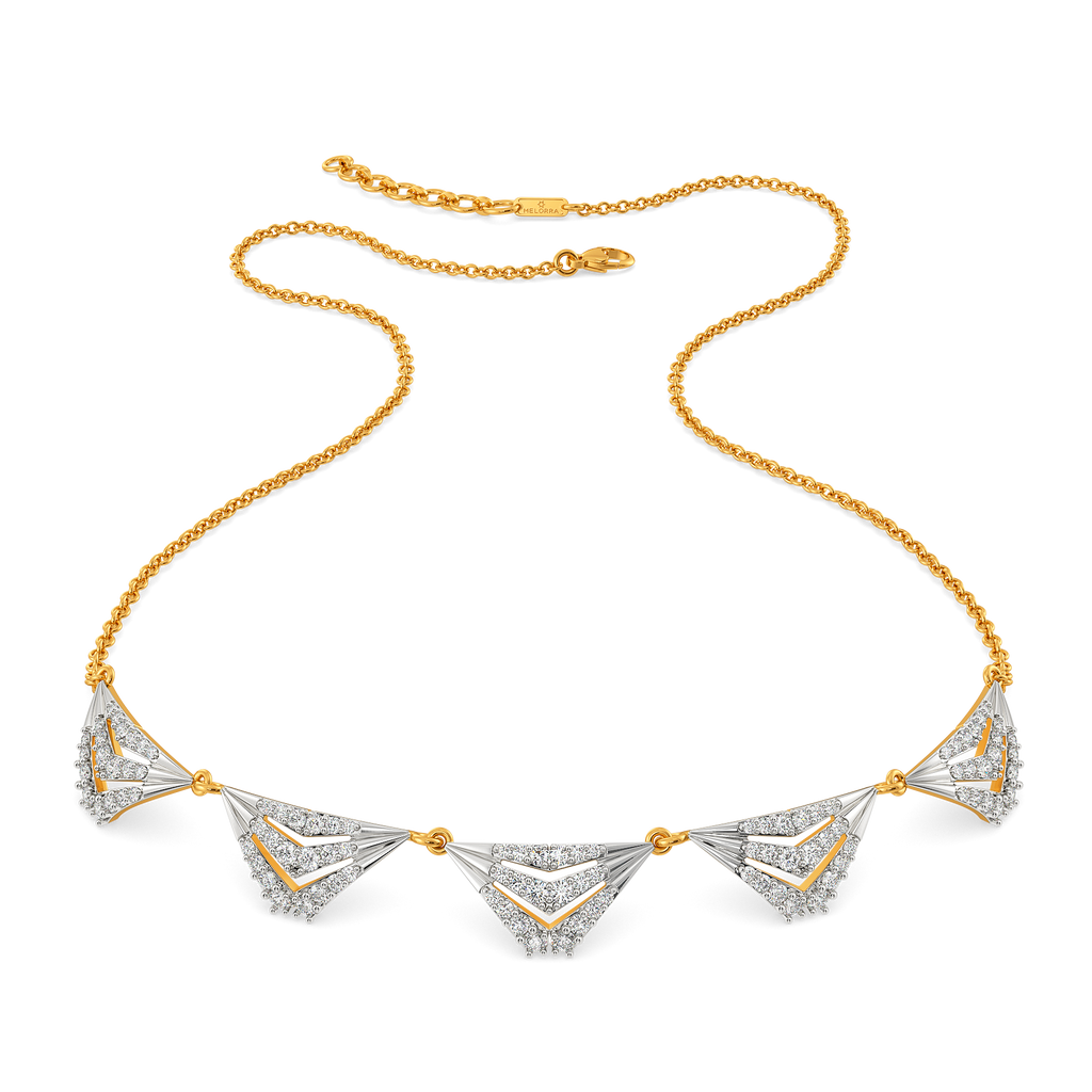 Iconic Pleats Diamond Necklaces