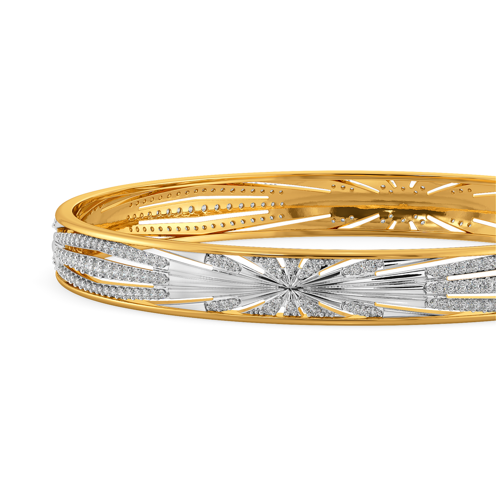 Iconic Pleats Diamond Bangles