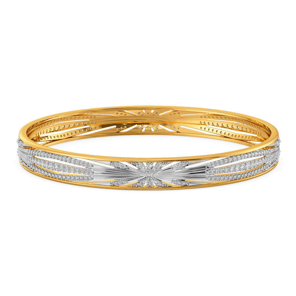Iconic Pleats Diamond Bangles