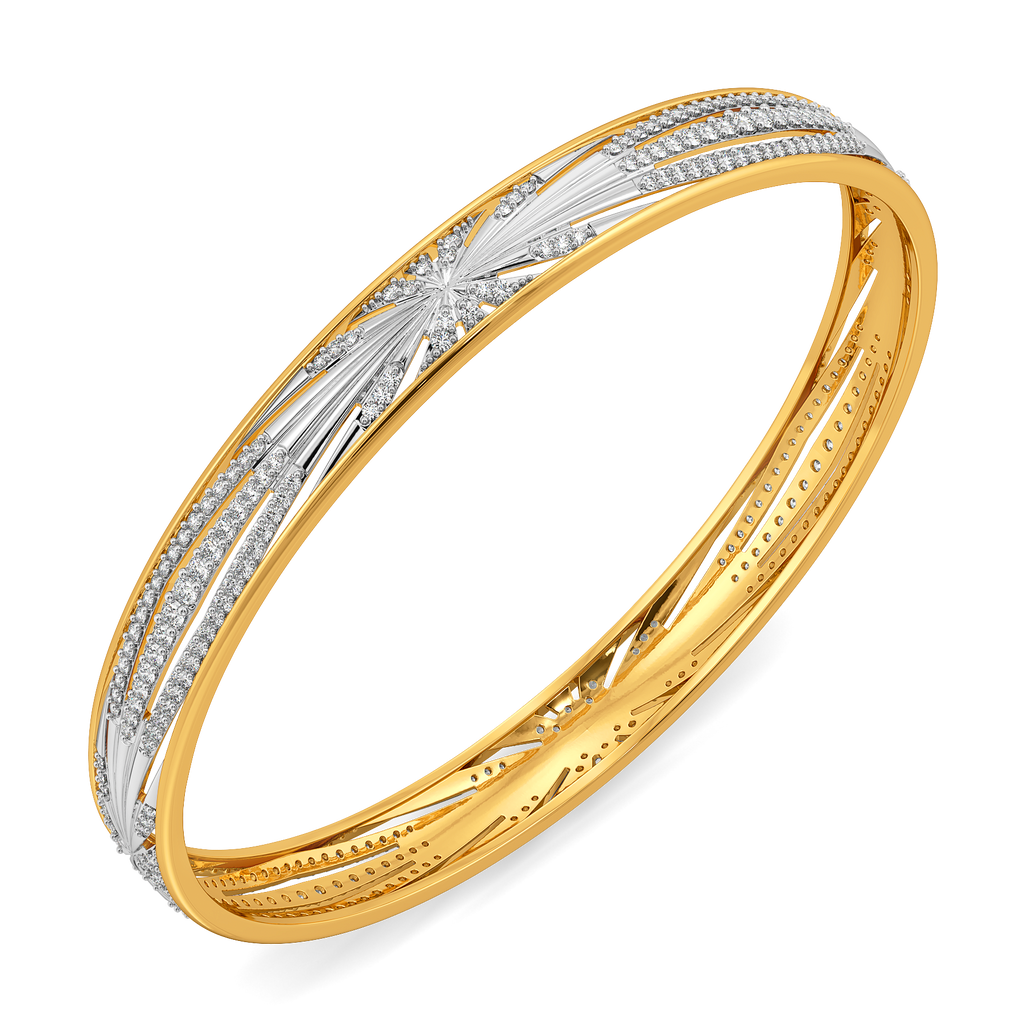 Iconic Pleats Diamond Bangles