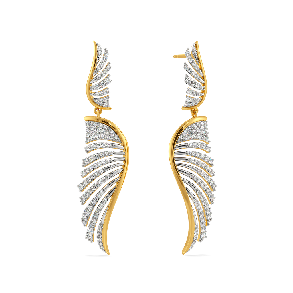 Pleats Reimagined Diamond Earrings