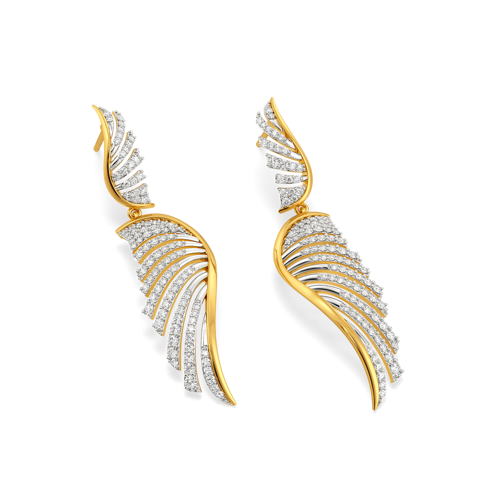 Pleats Reimagined Diamond Earrings