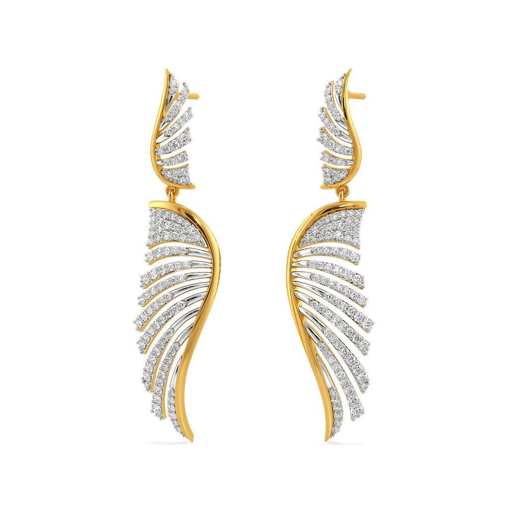 Pleats Reimagined Diamond Earrings