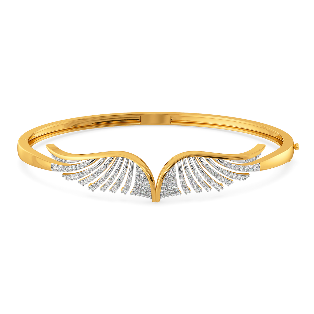 Pleats Reimagined Diamond Bangles