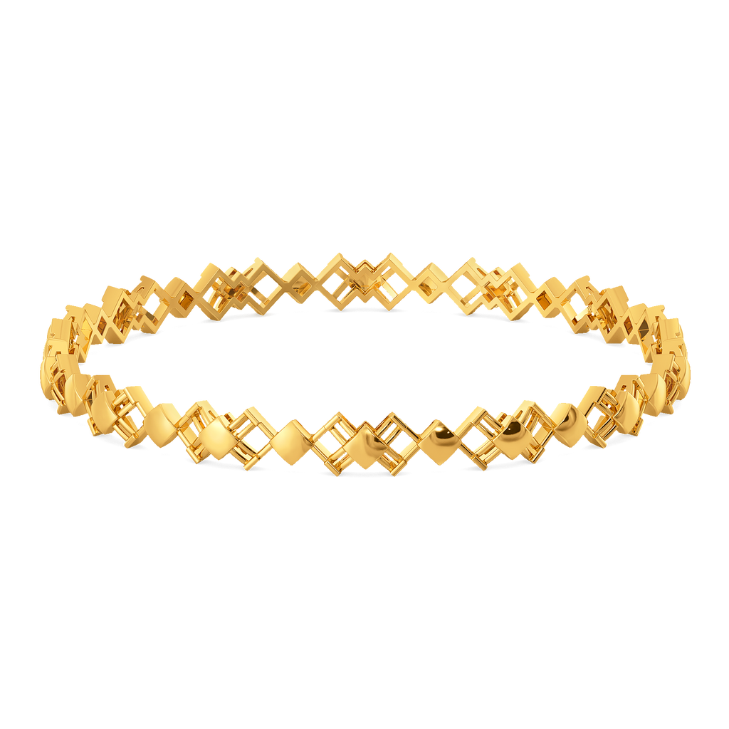 Think Plaid  Gold Bangles