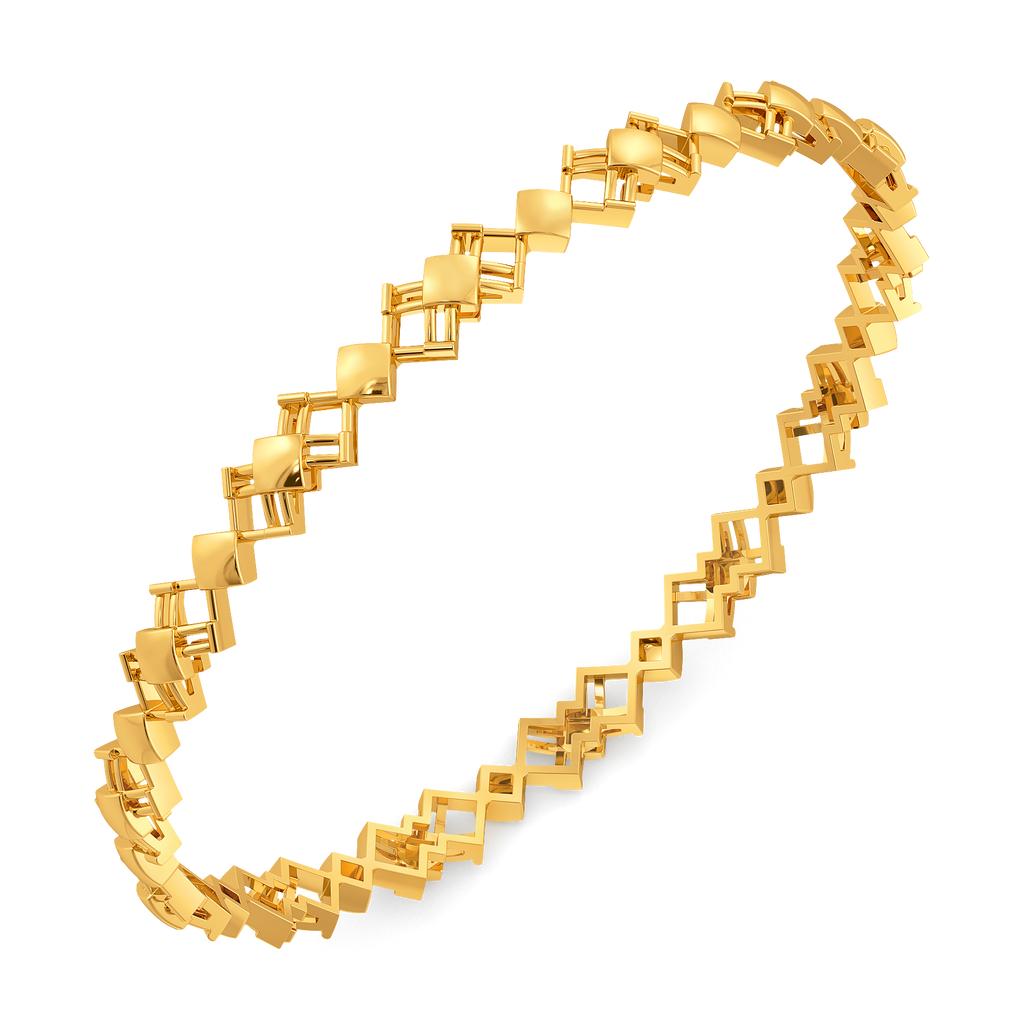 Think Plaid  Gold Bangles