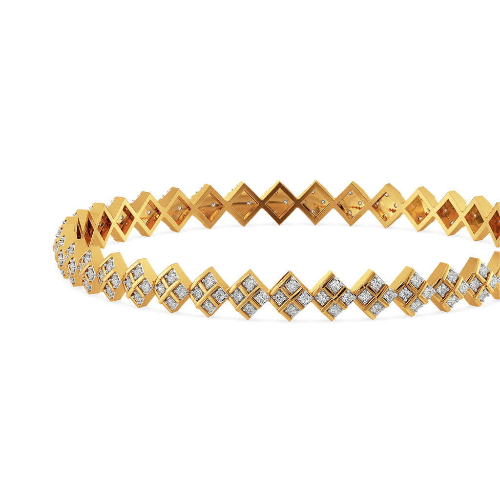 Cozy in Checks Diamond Bangles