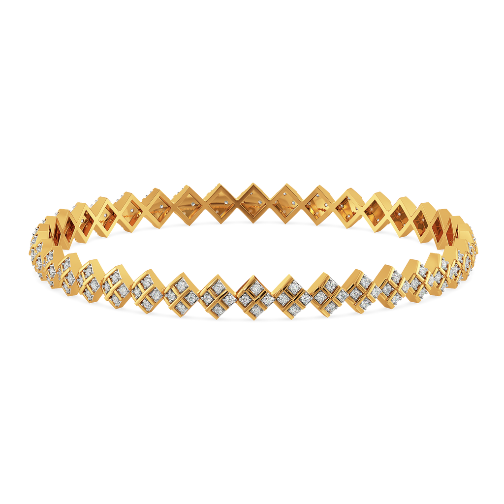 Cozy in Checks Diamond Bangles