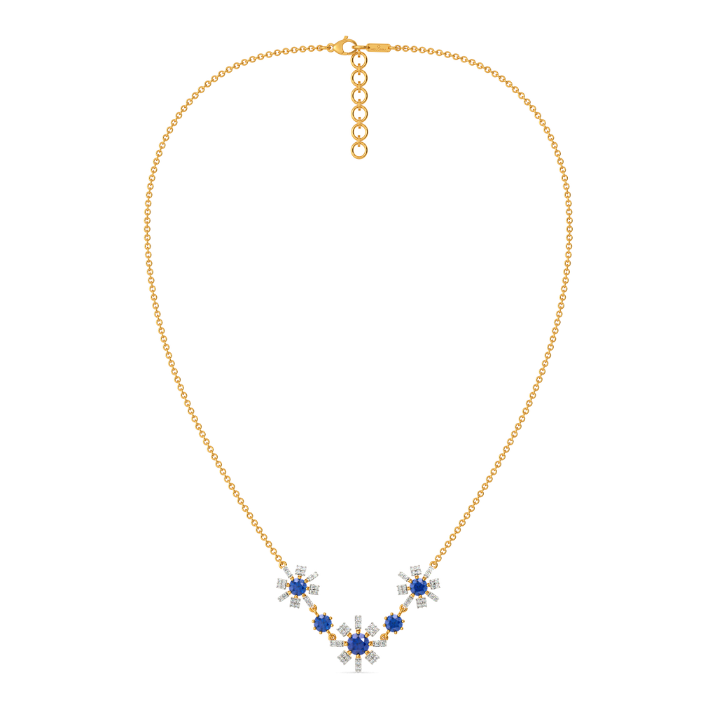 Straight to Blue Diamond Necklaces